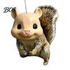 Outdoor Garden Decor Squirrel Feeder with Creative Simulated Head Design Durable 3D Printed Hanging Wildlife Feeding Station for Easy Fill Nut