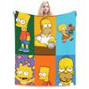 Bart S-Simpsons Bedding Throws Soft Cozy Funny Blanket  For Living Room Picnic Flannel Bedspread Bed Cover