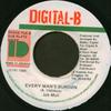 7inch Record JAHMALI - Every Man's Burden None Digital-B 1998 Jamaica Reggae, Ska & Dub Used