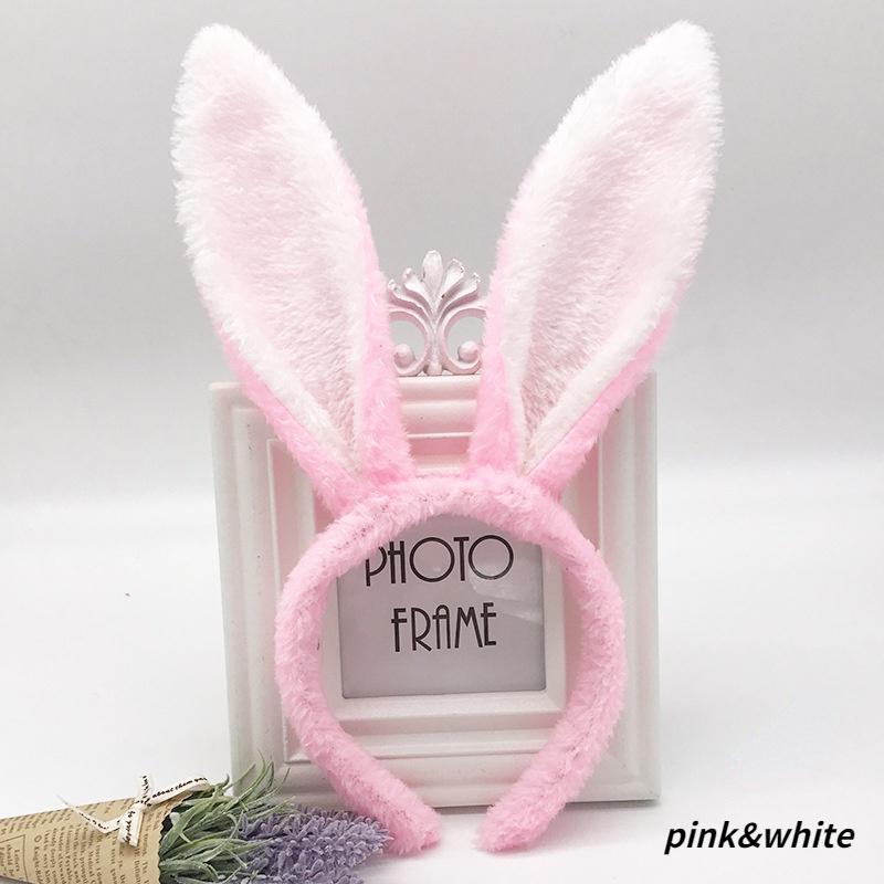 Милая пасхальная повязка на голову с ушками кролика для взрослых и детей, счастливый кролик, украшения для пасхальной вечеринки, сувениры для пасхальной вечеринки для детей, подарки