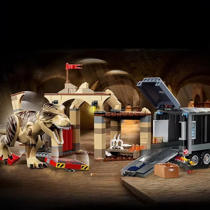 Third Party Compatible Sets Dinosaur World Park Series Building Blocks 76949 Giganotosaurus Allosaurus Toys
