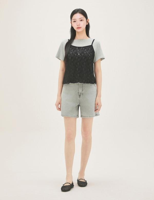 ROEM Базовые джинсовые шорты Rmtjg26G11