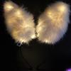 Luminous Plush Rabbit Glowing Headband Hair Hoop Glowing Headband LED Headband  Festival Decoration