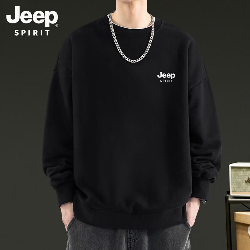 Мужской свитшот JEEP SPIRIT свободного кроя с круглым вырезом