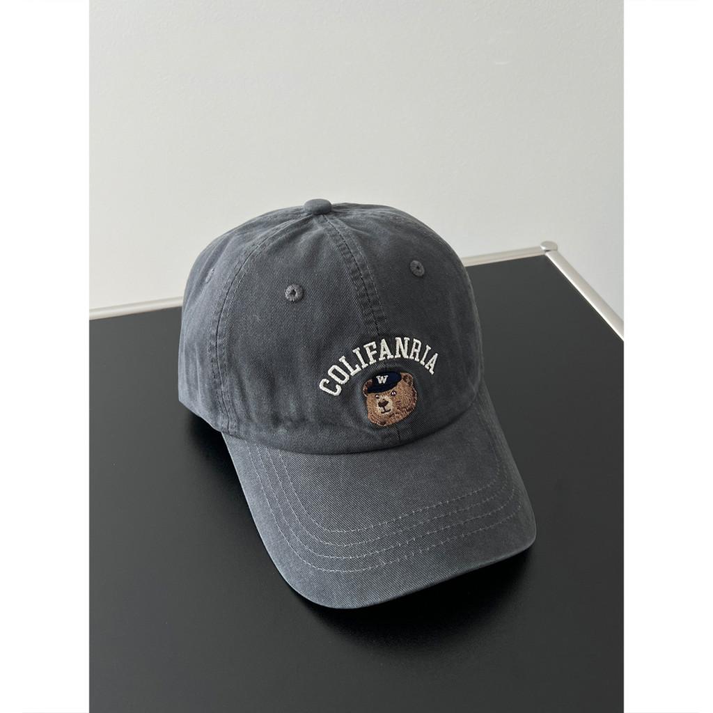 Embroidered Colifanria Bear Baseball Cap With Adjustable Sun Protection Outdoor