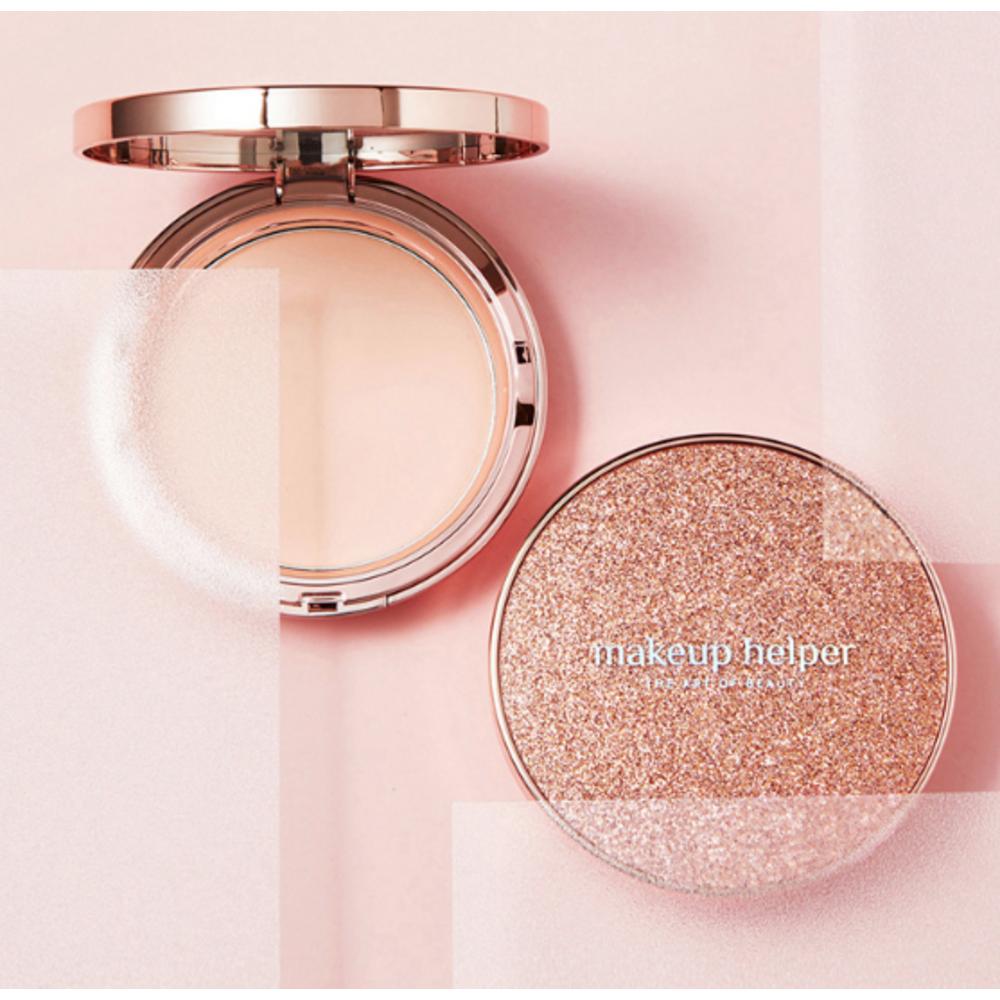 Makeup Helper Art Pact Original Professional Finish Rose Glitter Pact Powder 25 г, нет. 23 Натуральный бежевый, 1 шт.