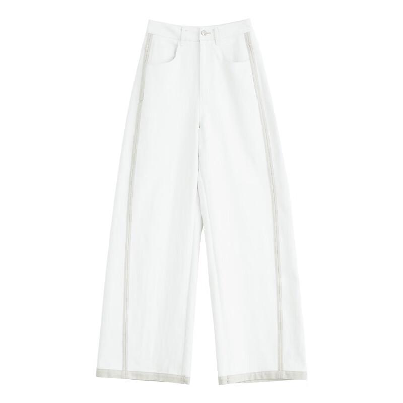 FAESSLIN Women's High-Waist Loose Straight Leg Casual Pants