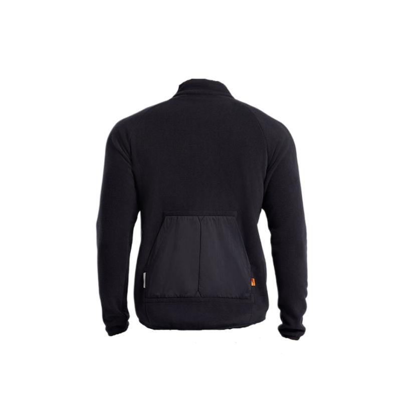 Li Ning Long Sleeve Jacket Warm Fleece Cycling Mountain Road Riding Suit Men Jackets Black LCUY071-1