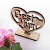 Декор для вечеринки в форме сердца Деревянные вырезы для мамы День матери Идеальный подарок Подарочный орнамент Сердце Табличка Табличка Полый орнамент