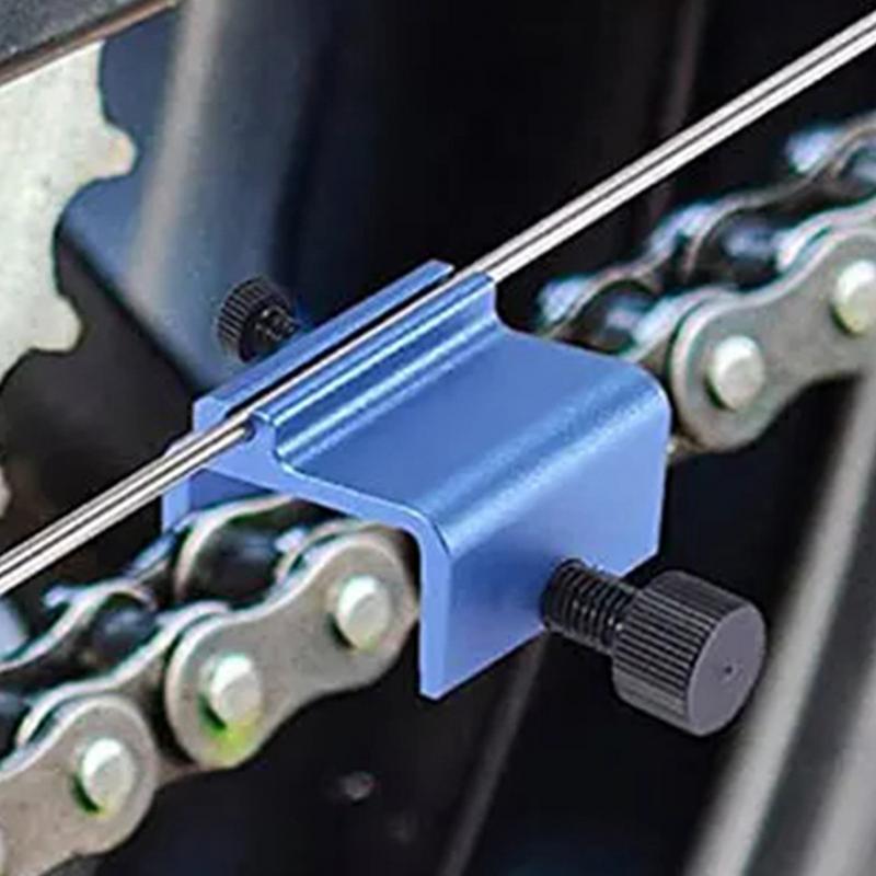 Dirt Bike Chain Alignment Tool Aluminium Alloy Sprocket Chain Adjusting Tool Accurate Sprocket Chain Maintenance Kit For Sport