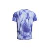 Under Armour Футболка с круглым вырезом и принтом тай-дай, мужские топы, светло-голубой, фиолетовый 1382615-539