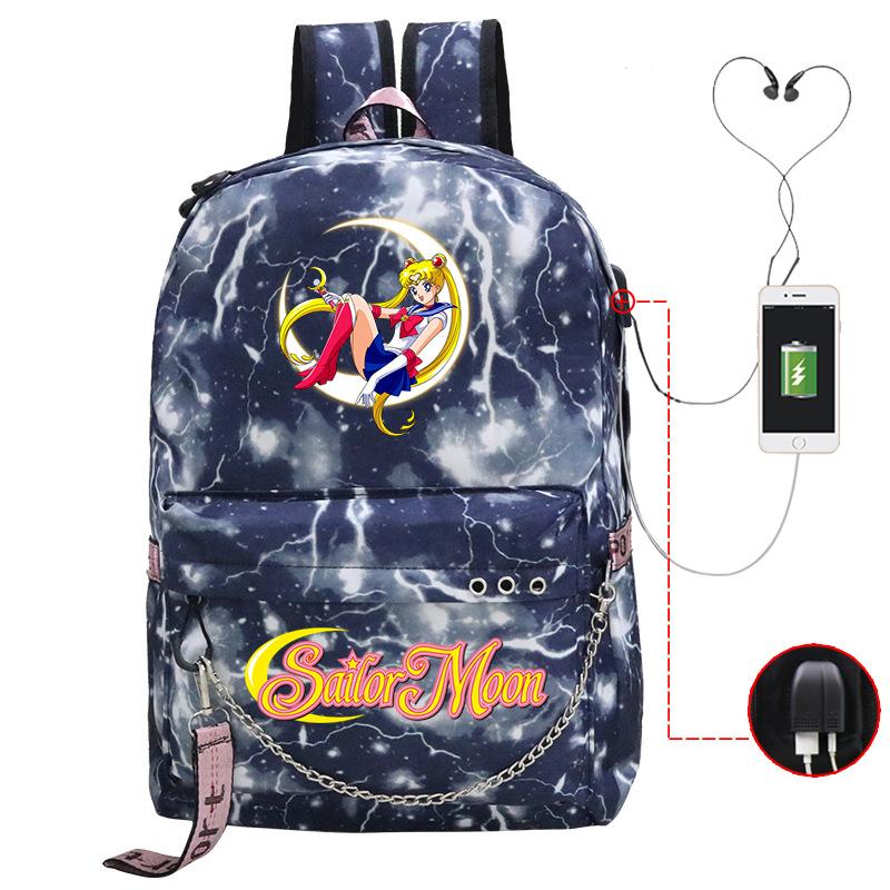 Campus Sweet Small Fresh Peripheral Animation School Bag Girls Students Lightweight Fashion Casual Backpack