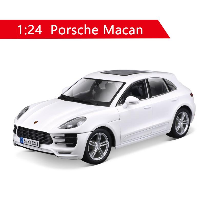 AABKP1 WELLY 1:24 Porsche Macan Turbo SUV Alloy Car Model Diecast Metal Toy Vehicles Car Model High Simulation Collection Children Gift
