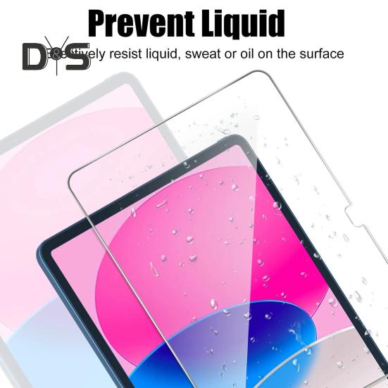 Защитная пленка для экрана, закаленная пленка, олеофобное покрытие высокой твердости 9H, простая установка, закаленная пленка для экрана планшета 10-го поколения 10,9 дюйма