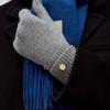 Шерстяные вязаные перчатки DEPOUND - серые