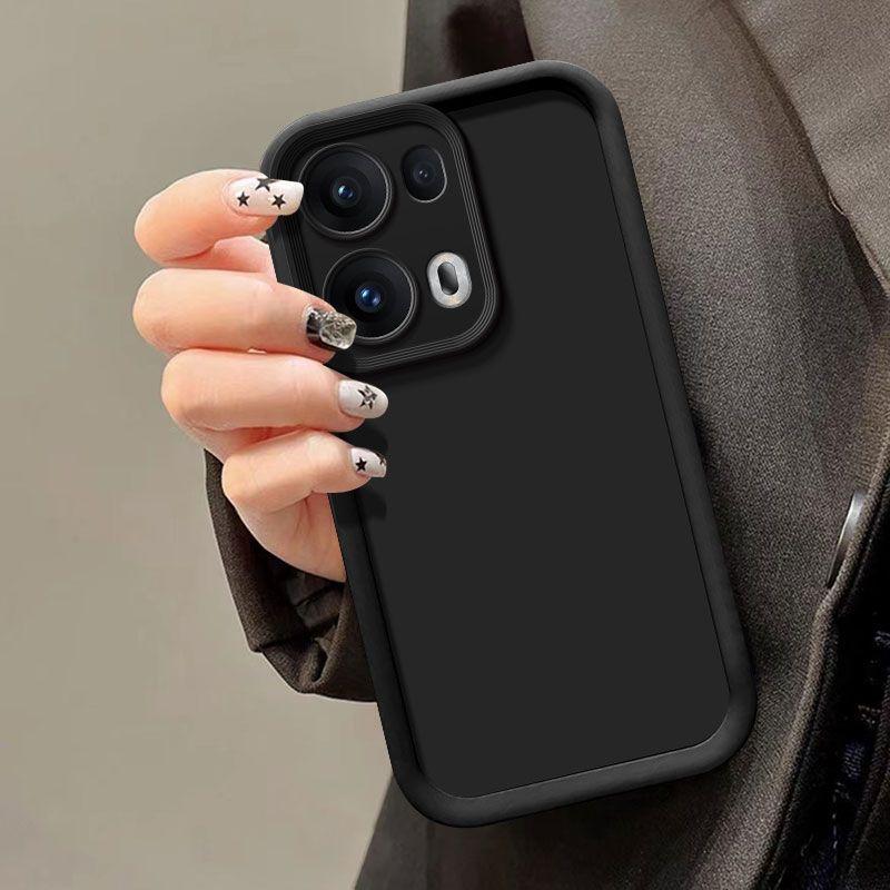 Для чехла OPPO Reno 13 Pro Чехол для телефона OPPO Reno13 Pro Чехол OPPO CPH2697 Матовая задняя крышка Защита с эффектом кожи Противоударный чехол