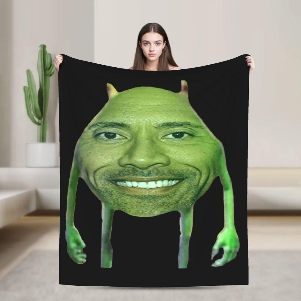 Saint Strong The Rock Dwayne Johnson Flannel Blanket Winter Soft Durable Throw Blanket for Child Couch Bed Bedspread Bed Cover