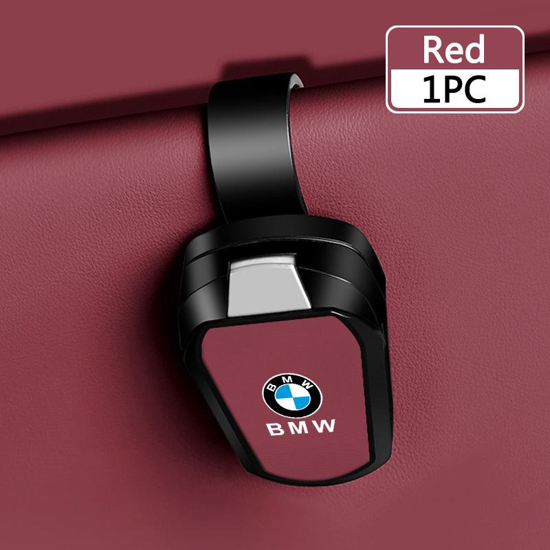 IQJD2 Car Sun Visor Glasses Holder Organizer Anti-Slip Eyewear Clip for BMW 2 5 6 7 Series F20 G20 G30 X1 X3 X4 X5 X6 F15 G05 Sticker