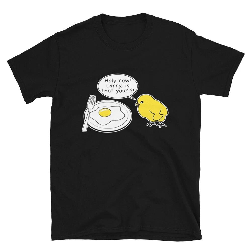 Graphic Novelty Humor Holy Cow Larry Is That You T-Shirt