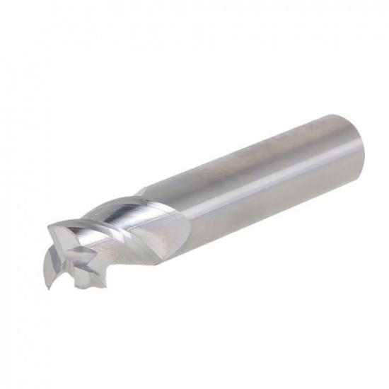 3/8 Inch 3 Flute Carbide End Mill 2" Ooverall Length End Mill 45 Degree Helix