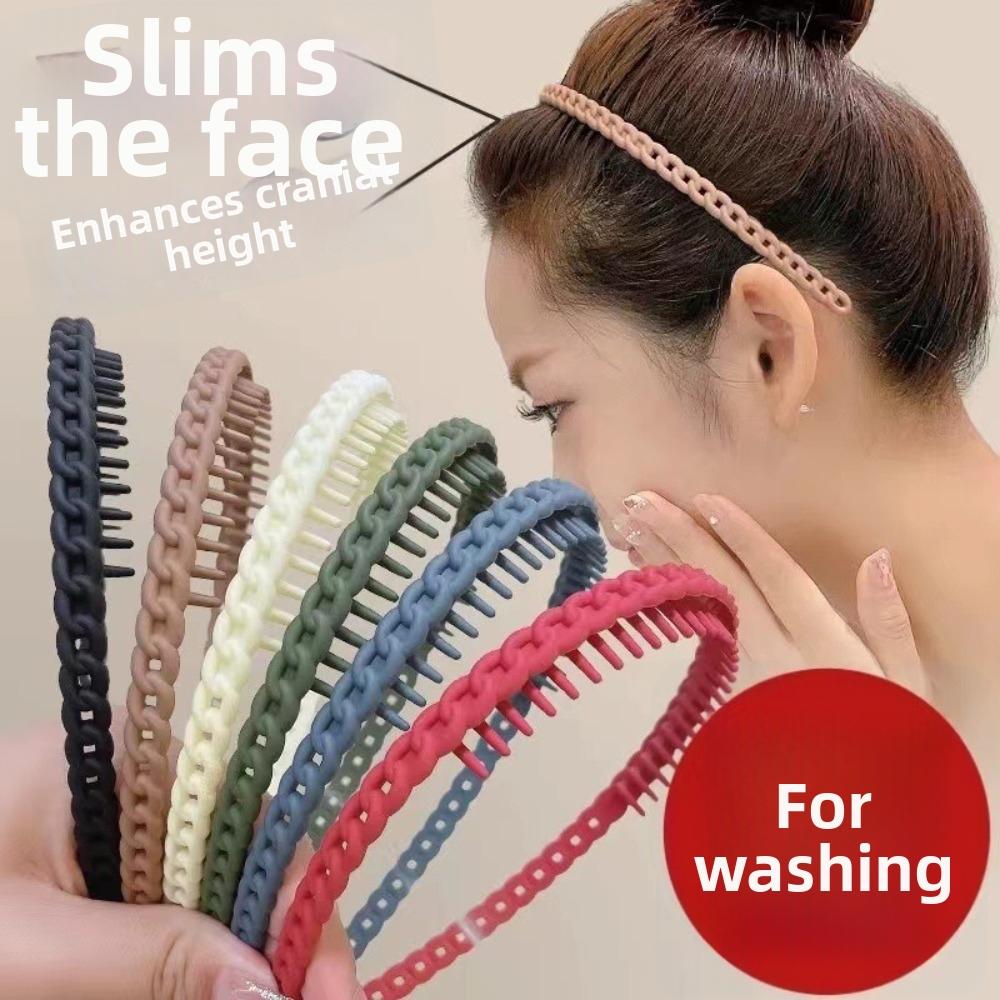 Anti-Slip Teeth Toothed Headbands Frosted Texture Frosted Headbands  Party Hair Accessories