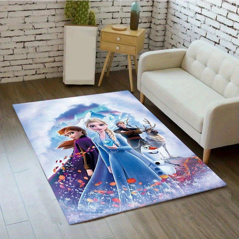 1 шт. Ковер с узором «Холодное сердце», Ковер для зоны, Нескользящий ковер, Коврик для пола, Стирка вручную, Подходит для гостиной, спальни, домашнего декора, Декор комнаты