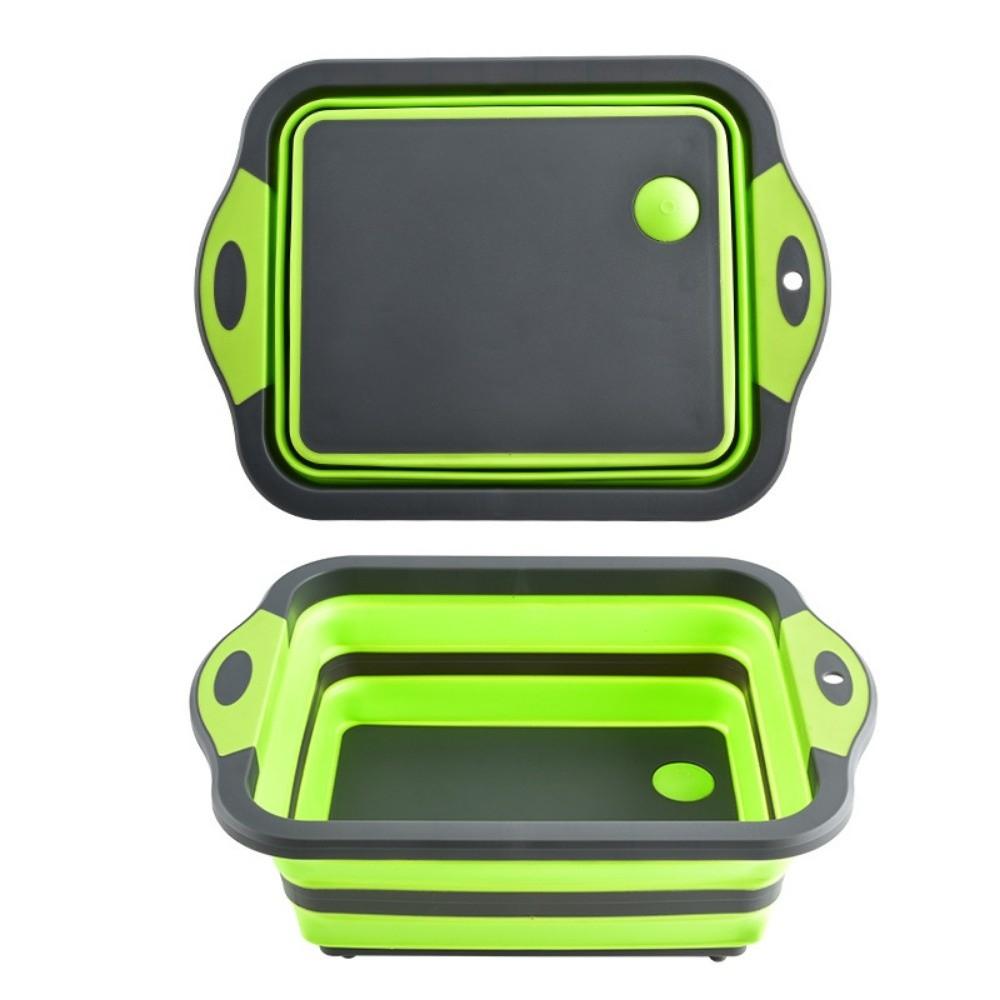 with Colander Foldable Basin Space Saving Collapsible Cutting Board Outdoor Camping
