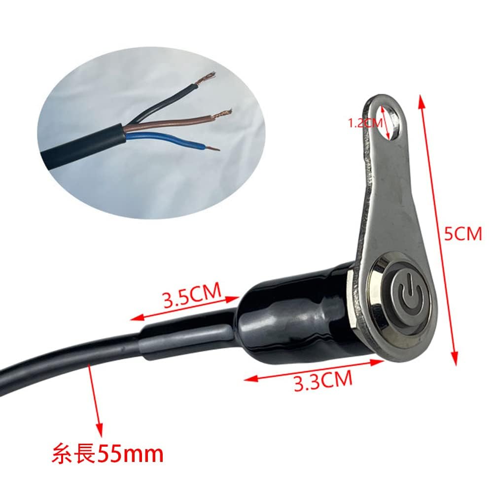 YFFSFDC Мотоциклетный переключатель на руль Светодиодный ATV Велосипедный Светодиодный Предупреждающий свет Аварийный свет Фара