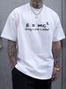 Men's Plus Size Summer Short-Sleeve Graphic Print T-Shirt Versatile Inner Layer Base Tops Casual Sports High Quality Men Clothes