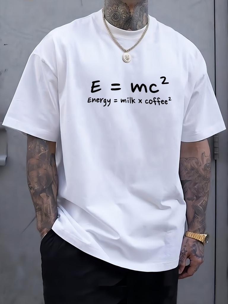 Men's Plus Size Summer Short-Sleeve Graphic Print T-Shirt Versatile Inner Layer Base Tops Casual Sports High Quality Men Clothes