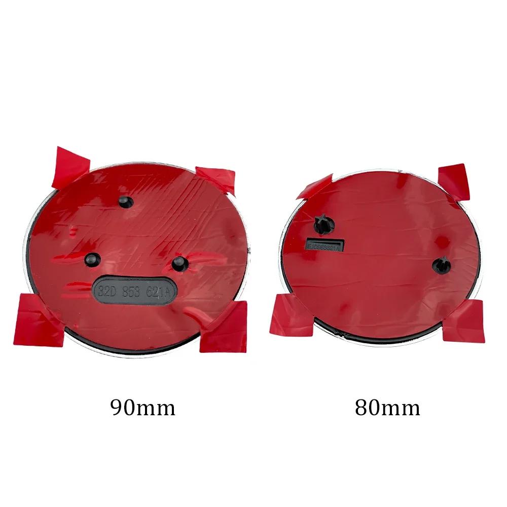 Skoda 2026 Hot 2Pcs 80mm 90mm Emblem For Skoda Fabia 1 2 Octavia a7 RS Superb Rapid Yeti Karoq Vision Car Head Front Rear Boot T