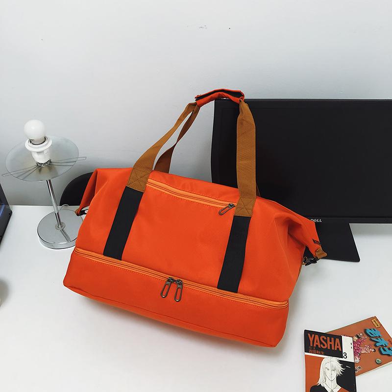 Дорожная сумка большой вместимости с отделением для сухого/мокрого белья и отделением для обуви - Oxford Canvas, портативная сумка для фитнеса