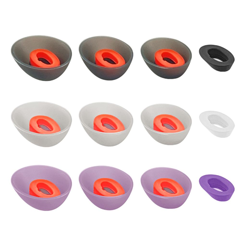 Silicone Ear Tips Earbud Covers for JBL Tune Flex True Wireless Earbuds Comfort Fit Replacement Eartips