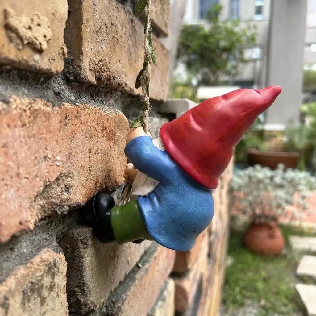 Милый смоляной кулон-гном для подвешивания на чашку, цветочный горшок и декора дома, Декорация для ландшафта цветочного горшка, Декор для сада на открытом воздухе