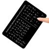 Professional Braille Letter Board with Raised Dots Number and Punctuation Learning Board Portable Braille Teaching Aid