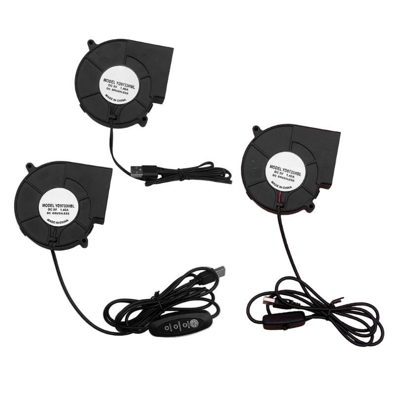 Adjustable Speed Portable 9733 Blower Cooling Fan For Computer And Fire Starter 5V USB Powered 3D Printer Home Appliance
