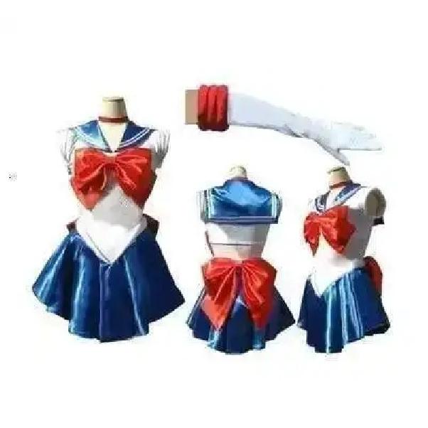 Hot Pretty Guardian Sailor Japanese Cartoon Movie Cosplay Girl Mercury Moon Mars Dress Pretty Soldier Sailor