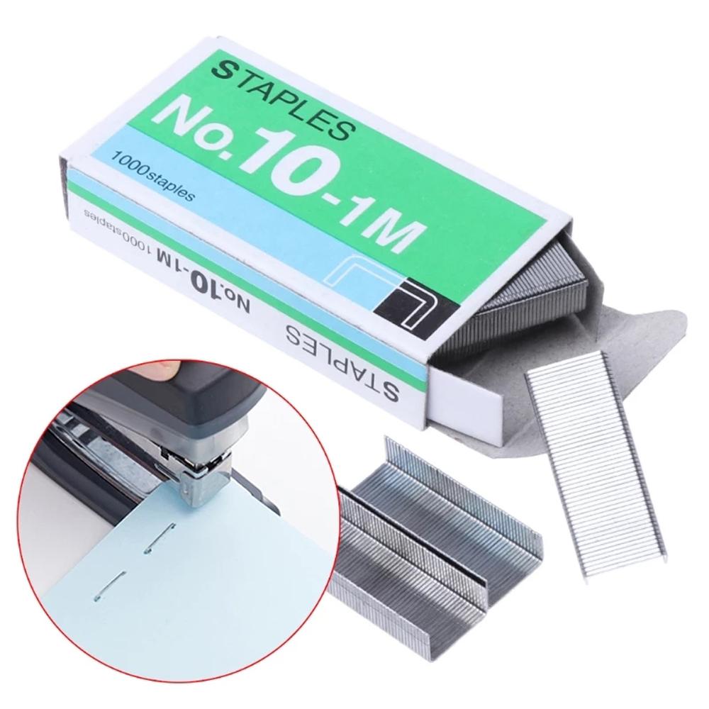 Stationary For Stapler 1000Pcs/Box No.10-1M No.10 Binding Stapler Metal Staples Mini Staple Staples