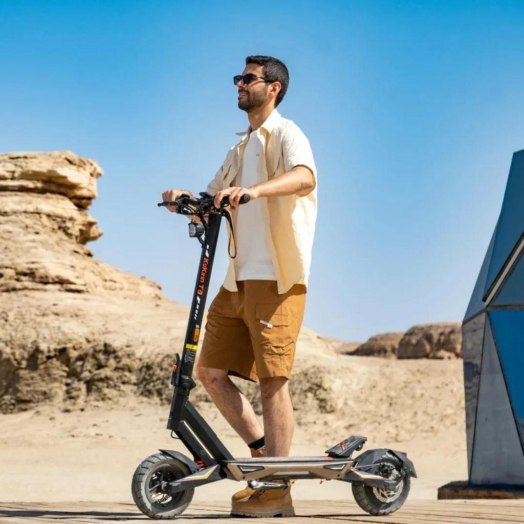 KuKirin T3 Foldable Electric Scooter 800W Brushless Motor 48V 15.6Ah 58KM Long Range 10" All-Terrain Off-Road E-Scooter