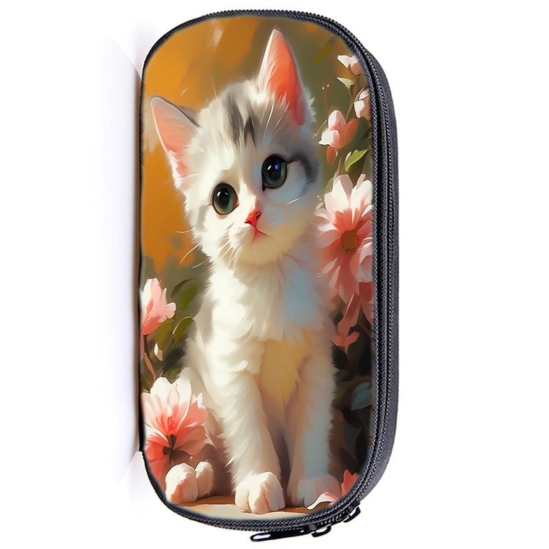 Волк, Панда, Кот, Многофункциональная сумка-карандаш, Лошадь, Капибара, для девочек и мальчиков, Детский пенал, Тигр, Собака, Держатель для канцелярских принадлежностей, Сумка для студентов, Школьные принадлежности