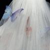 Многослойная свадебная фата-бабочка с гребнем для волос для вечеринки, свадебная фата, свадебное украшение для головы, фата невесты из тюля для помолвки
