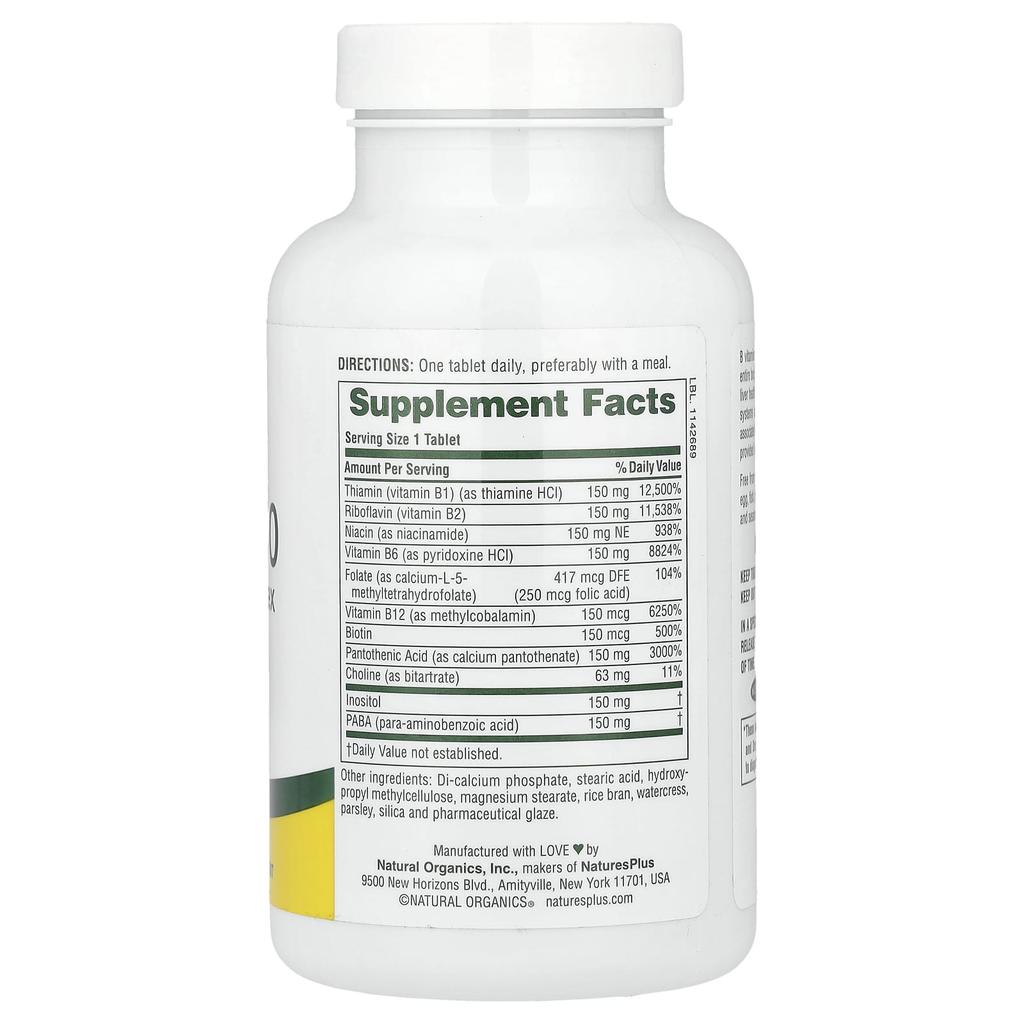 Western Mega B-150, Balanced B Complex, 90 Tablets