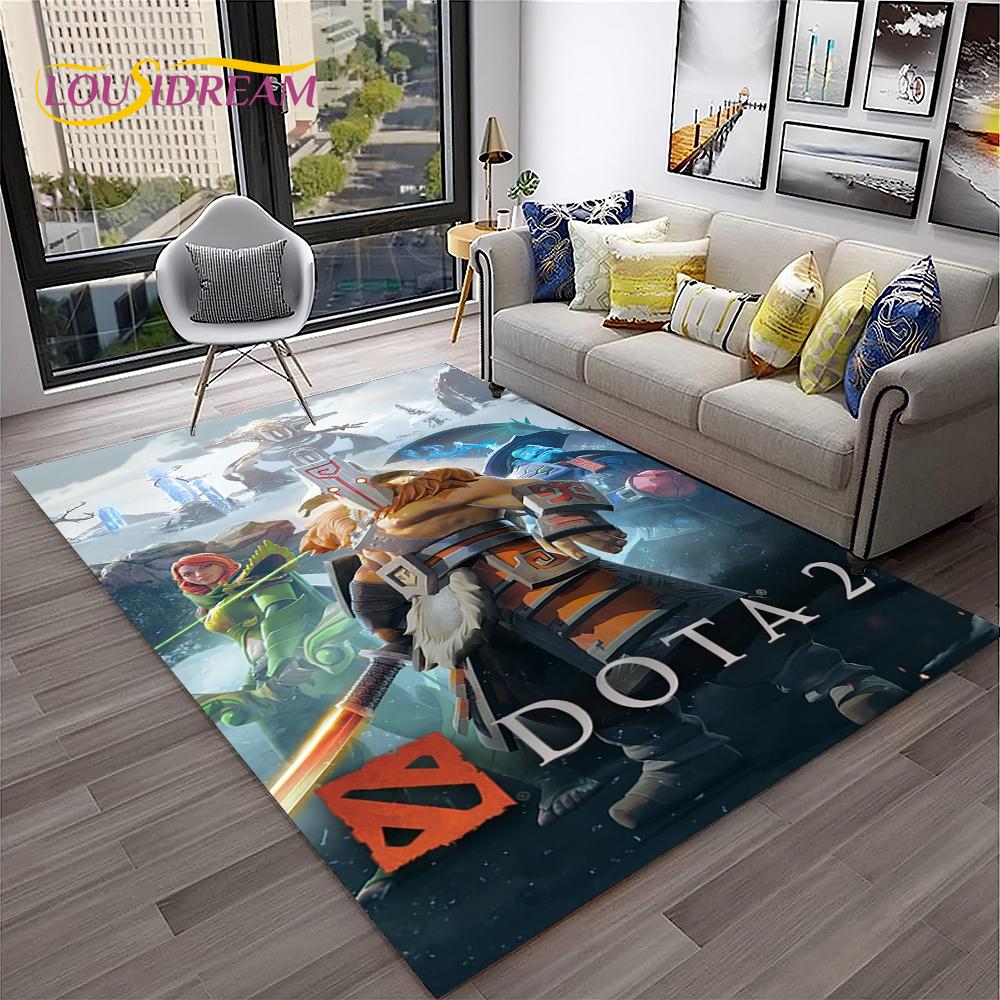 3D Ковер Dota2 Классическая Игра Геймер HD для Дома Гостиной Спальни Дивана Прихожей Декор, Ковер для Игровой Зоны Детей Нескользящий Напольный Коврик