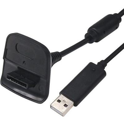 USB-кабель для зарядки - TRIXES - Xbox 360 - Черный - USB-подключение - Игровой аксессуар