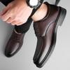 Мода Мужчины Деловое Платье Кожа Четыре Сезона Минималистичный Универсальный Джентльменский Комфорт На Открытом Воздухе Вечеринка Свадьба Обувь для Вождения