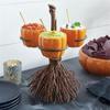 Halloween Pumpkin Snack Bowl Stand Halloween Creative Snack Candy Basket Salad Bowl Kitchen Bakeware Oven Party Baking Pan Holders