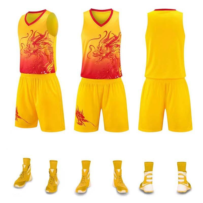 Mens Dragon Boat Racing Jersey Set Basketball Uniform Quick-Dry Team Sportswear