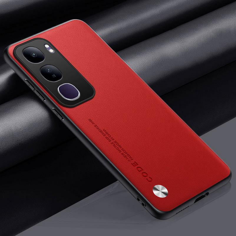 Однотонный кожаный чехол для VIVO Y19S Y300 Pro Y76 Y37 Y28 Y18 Y03 Y17S Y16 Y35 Y21 Y21S Y33S Жесткий защитный чехол для телефона