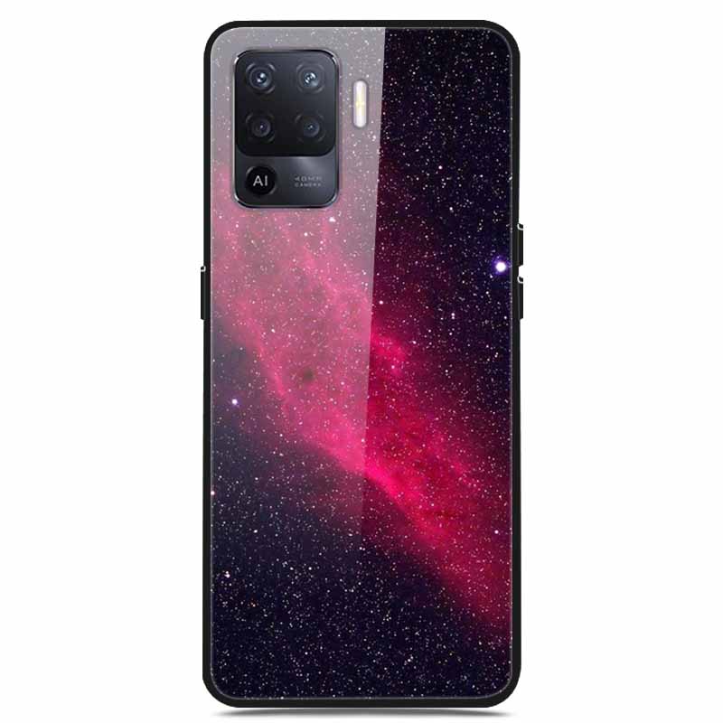 For OPPO Reno 5 Lite Case Luxury Tempered Glass Bumper for OppoA94 4G Phone Cover For OPPO a94 4G/ Reno5 Lite Glass Coque A94 4G