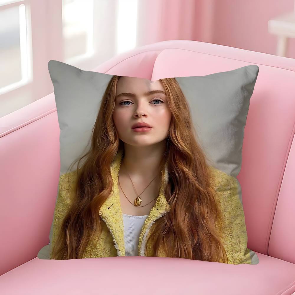 Actor SSadie SSink Pillow Cases for Bedroom Living Room Sofa Home Decor Polyester Cushion Cover with Zipper